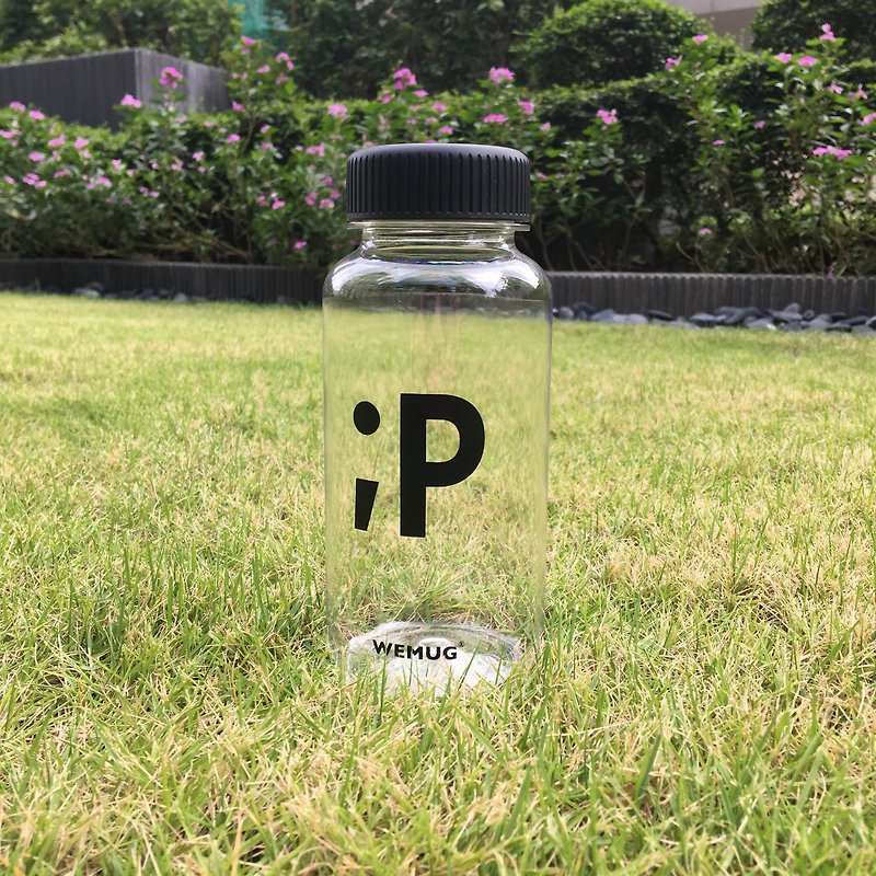 調皮 Emoji 透明水瓶 水杯 -;P表情款 - 水壺/水瓶 - 塑膠 