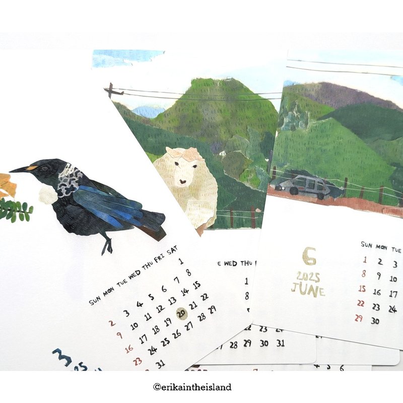 2025　Calendar - Calendars - Paper Multicolor