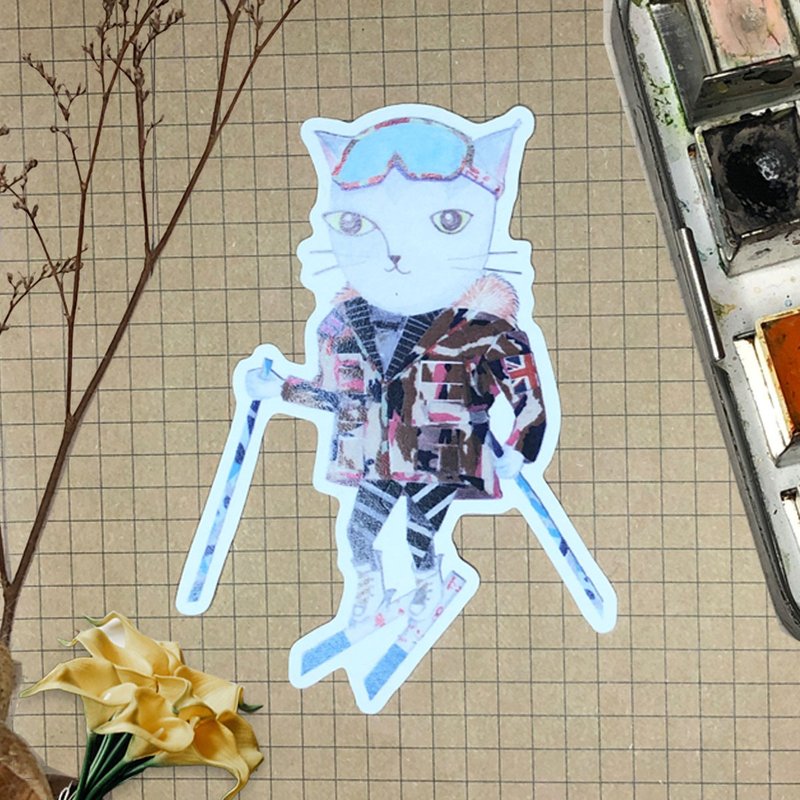 Washi Paper Stickers/Handbook Stickers|Meow Portrait Series - Stickers - Paper 