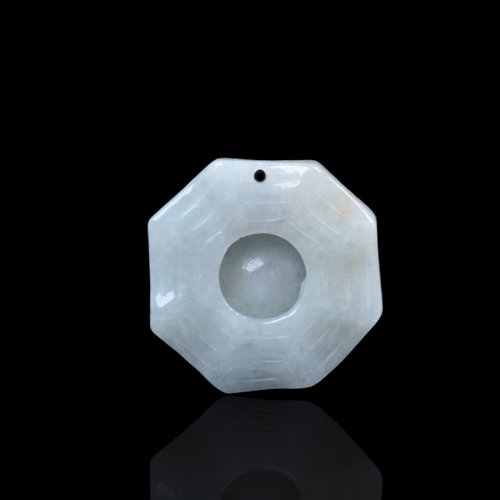 瓔珞珠寶盒 E.L.Jewelry Box 【乾坤太極】飄黃翡翡翠八卦項鍊 | 天然緬甸玉A貨翡翠 | 送禮