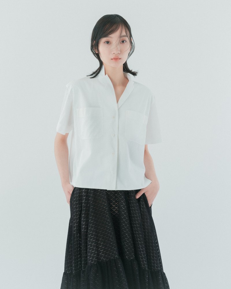 UUIN_white shirt - Women's Shirts - Cotton & Hemp White