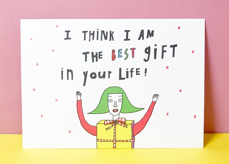 The Best Gift | Postcard - การ์ด/โปสการ์ด - กระดาษ ขาว