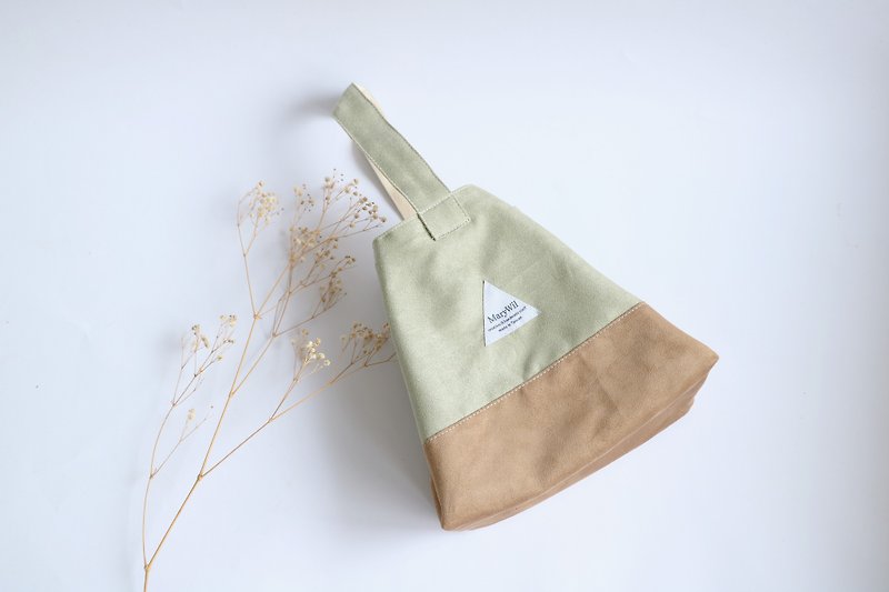 MaryWil Style Portable Small Bag - Grey Green / Khaki - Handbags & Totes - Cotton & Hemp Khaki