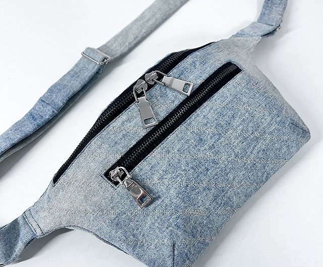Belt bag-100% upcycled from jeans - Shop YL style-sustainable fashion  Messenger Bags & Sling Bags - Pinkoi
