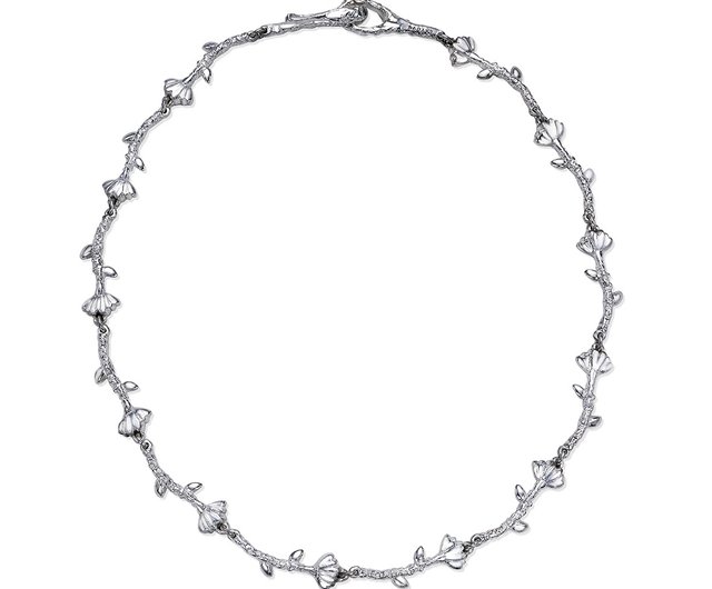 ヴィンテージ リボン　ネックレス　シルバー925 チョーカー 立体 ハート チョーカー ネックレス シルバー925 | iichi 日々の