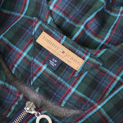 Pumpkin Vintage. TOMMY HILFIGER jeans check tank top zip