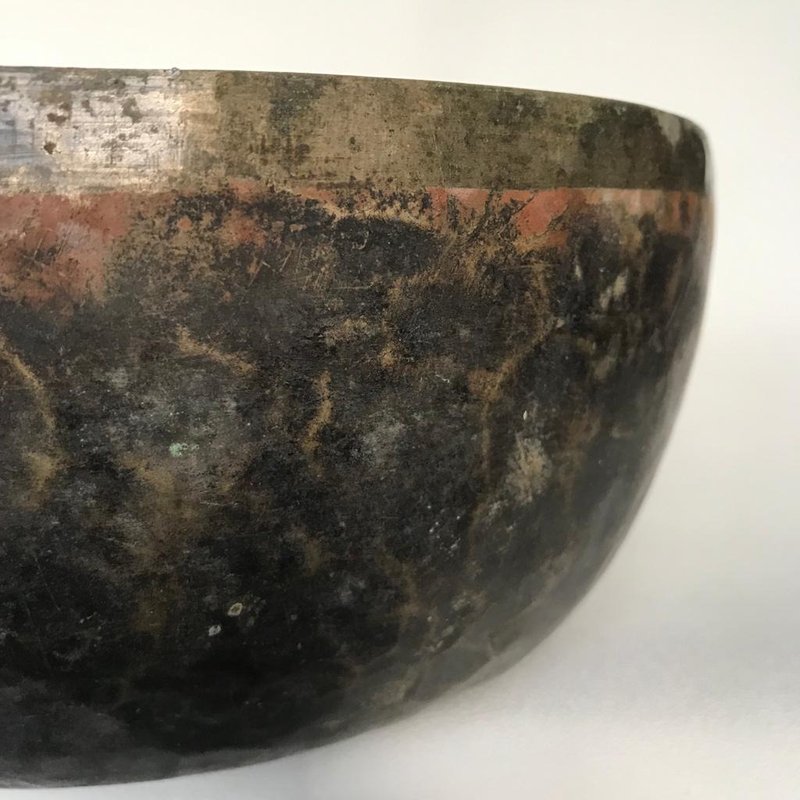 古董黑金老頌缽 聲音療癒 冥想瑜伽禪修 眉心三眼輪 Singing Bowl - 其他 - 其他金屬 