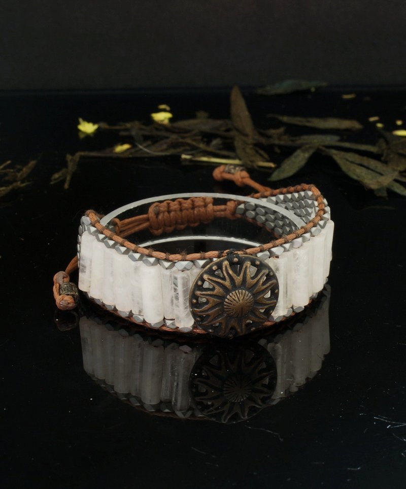粉紅晶石索繩手鍊 ( Rose Quartz Bracelet ) - 手鍊/手鐲 - 半寶石 