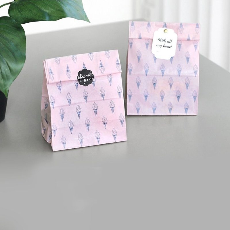 ICONIC  心屬於你-禮物袋組(12入)Ver2-冰淇淋粉紅夢,ICO52071 - 包裝材料 - 紙 粉紅色