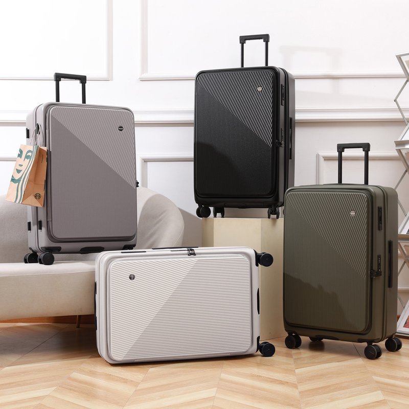 Pro全新升級-日本煞車輪28吋上掀前開行李箱 - 行李箱/旅行袋 - 塑膠 多色