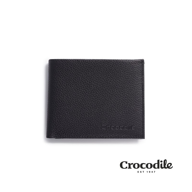 [Valentine's Day Gift/24H Shipping] Wallet/Genuine Leather Short Clip Double Banknote 7 Card Holder Exchange Gift - Wallets - Genuine Leather Black