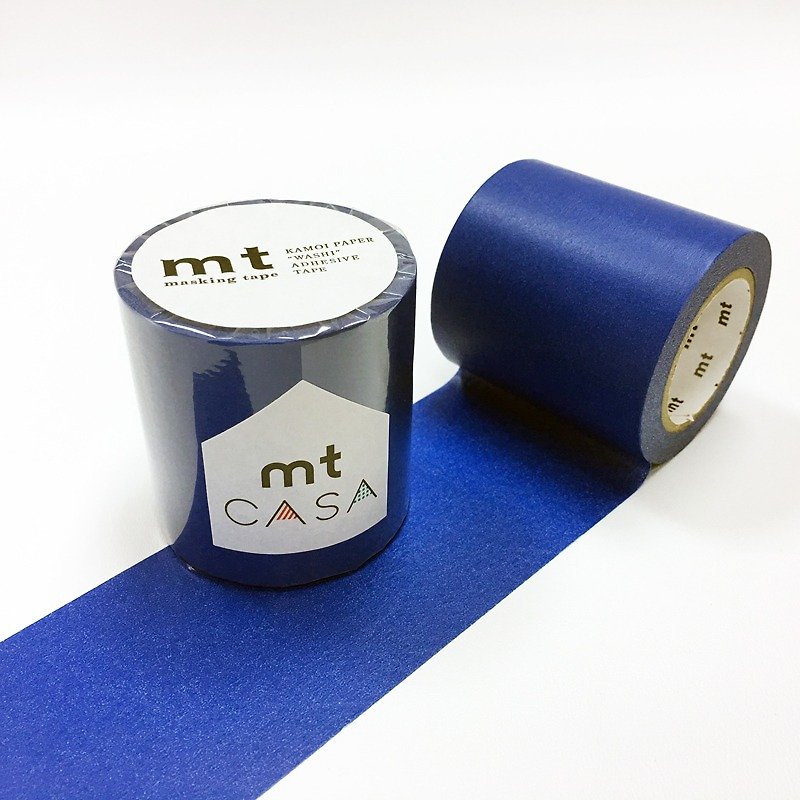 mt CASA tape 50mm和紙膠帶【瑠璃 (MTCA5055)】 - 牆貼/牆身裝飾 - 紙 藍色