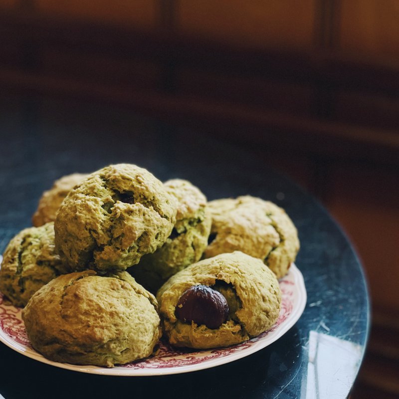 英式司康/scone |  鐵觀音碧綠鳳梨、栗子抹茶、一保堂焙茶米果 - 蛋糕/甜點 - 新鮮食材 