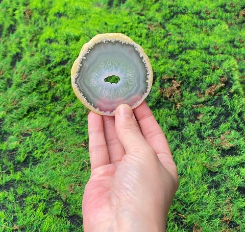 Rainbow Crystal 能量擺飾-天然瑪瑙晶洞片 招財轉運 療癒 開運 快速出貨