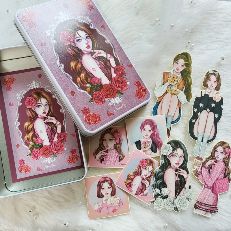 Tin case+october sample pack - สติกเกอร์ - วัสดุอื่นๆ หลากหลายสี