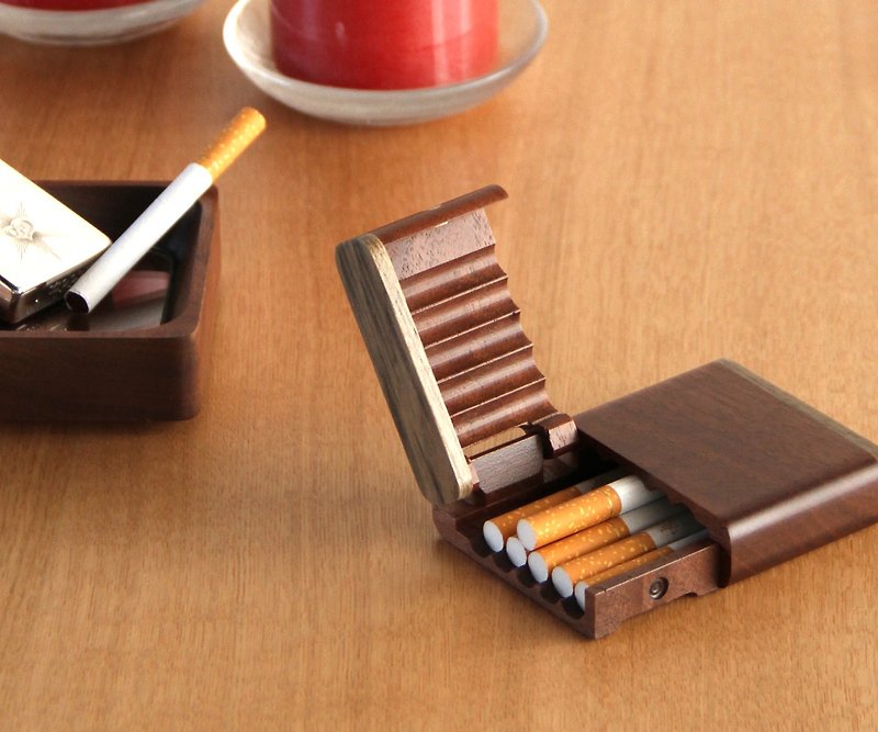 Asahikawa Craft Sasaki Industrial Arts Chorio Cigarette Case - กล่องเก็บของ - ไม้ 