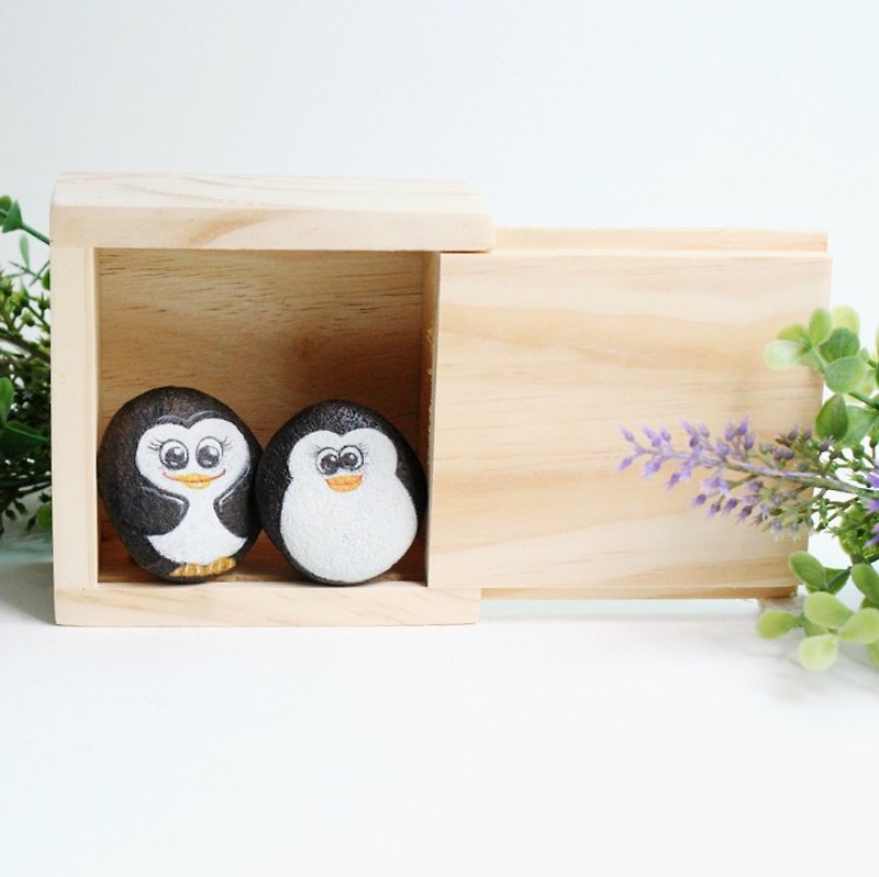 Little penguin stone painting. - Other - Waterproof Material Multicolor