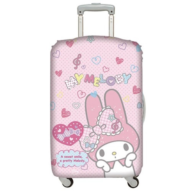 LOQI Luggage Jacket│Melody Pink M - กระเป๋าเดินทาง/ผ้าคลุม - วัสดุอื่นๆ สึชมพู