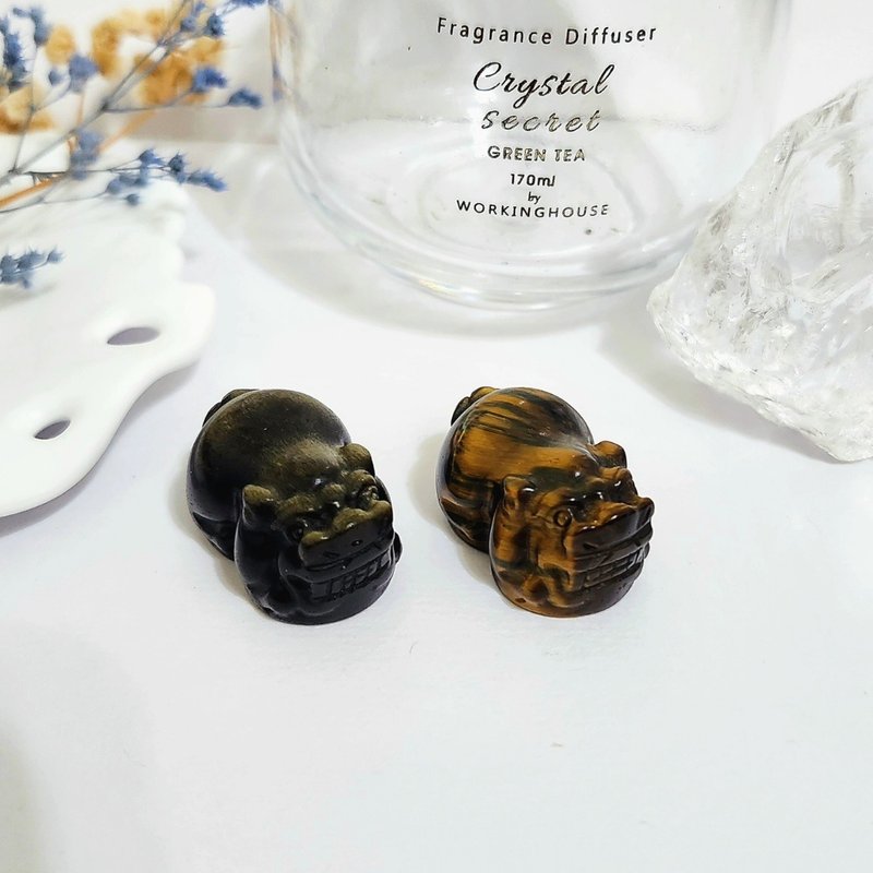 金曜石貔貅/黃虎眼貔貅 - 擺飾/家飾品 - 水晶 金色