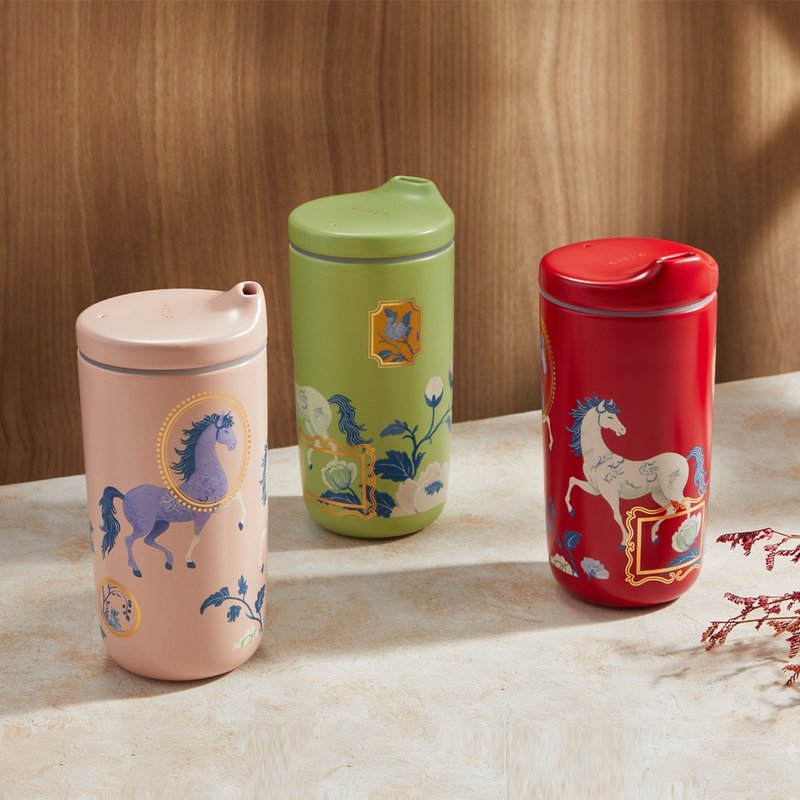 瓷林 馥貴奔騰 馬年タンブラー - その他のカップ - 磁器 多色