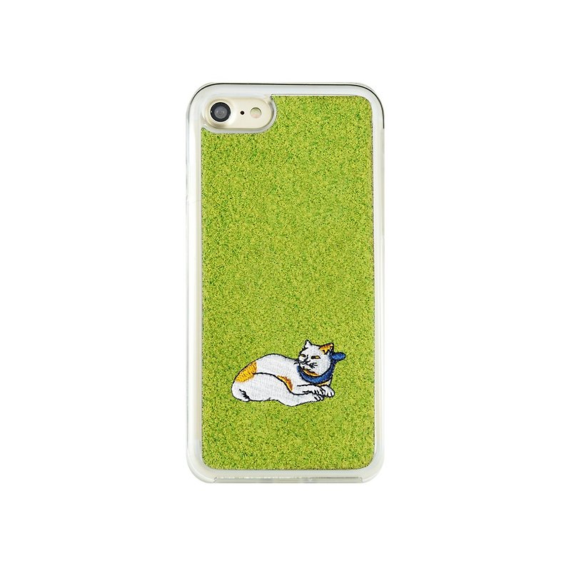 [iPhone7 Case] Shibaful -Mill Ends Park Kyototo Neko Shinagawa- for iPhone 7 - Phone Cases - Other Materials Green