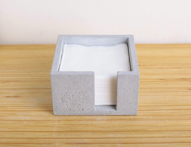 House of Square Tissues - Place Mats & Dining Décor - Cement 