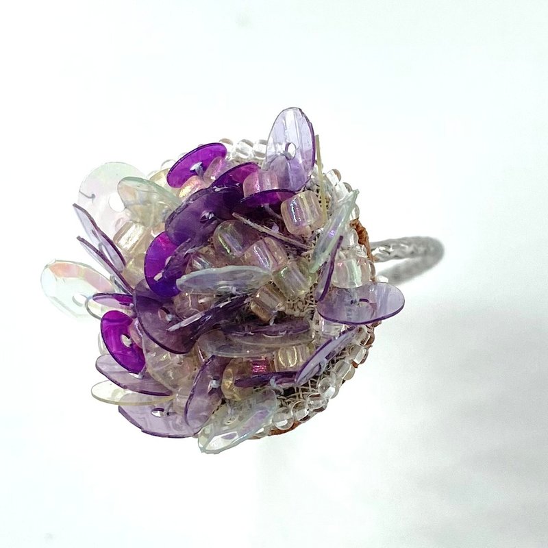 リング　Amethyst　紫　サイズ選択可能　11号　or　13号 - 戒指 - 其他金屬 紫色