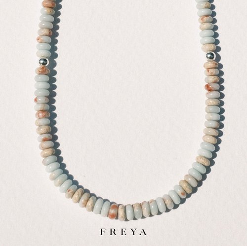 WBJ訂製珠寶 FREYA 輝石珠項鍊-串珠寶石 療癒平衡身心靈 寧靜和諧能量 水晶
