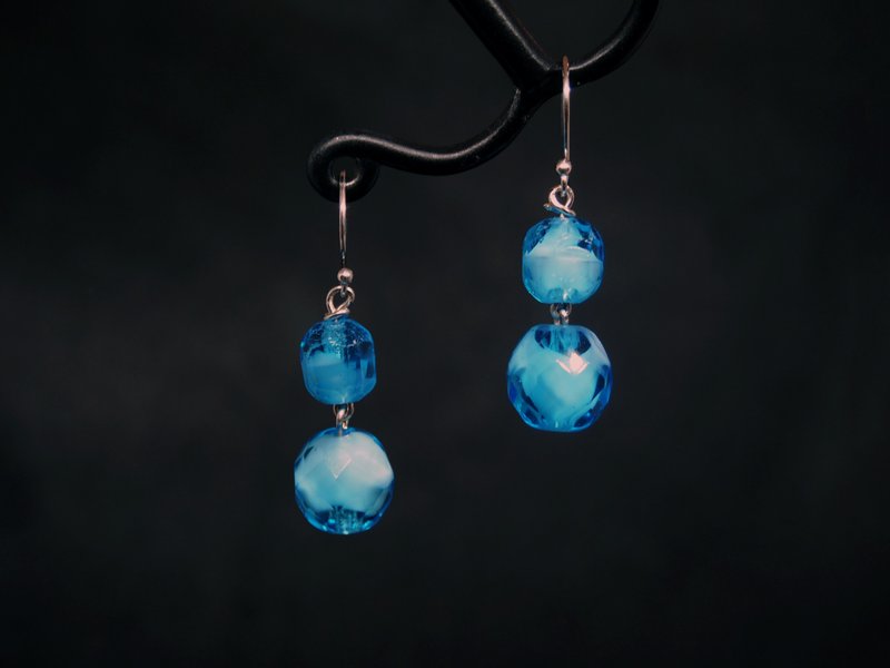 #GE0155 Murano Glass Beads Earring - Earrings & Clip-ons - Glass 