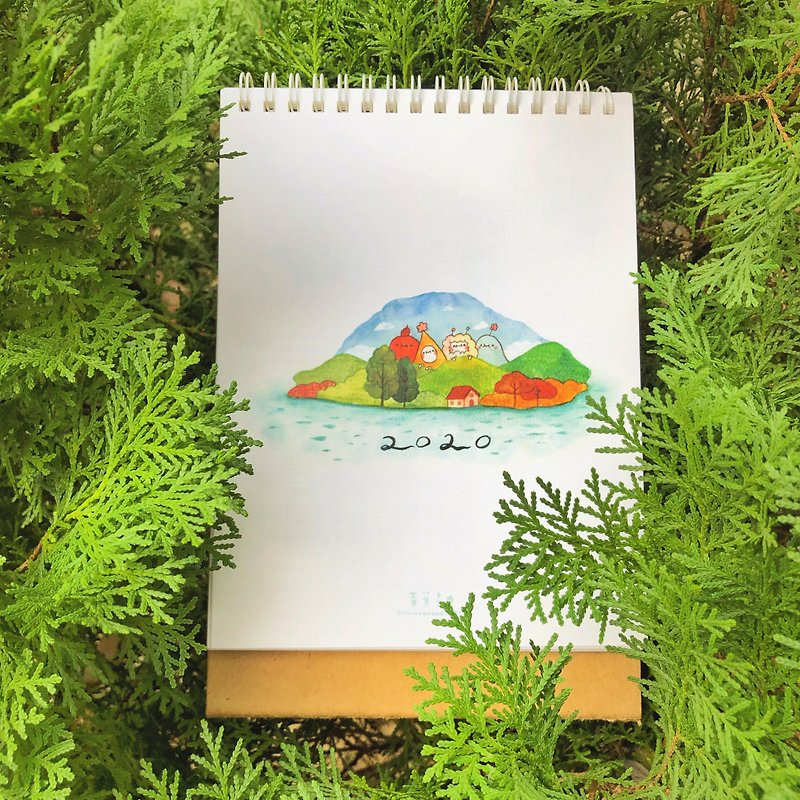 The scenery of Taiwan in my heart-Huang Jiaoxing's 2020 desk calendar monthly calendar - ปฏิทิน - กระดาษ หลากหลายสี