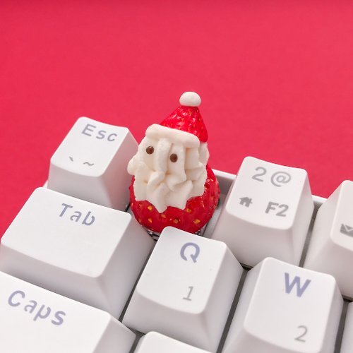 Foodie & Key 【草莓聖誕老人】鍵帽 (機械鍵盤, CherryMX軸)【聖誕節限定】