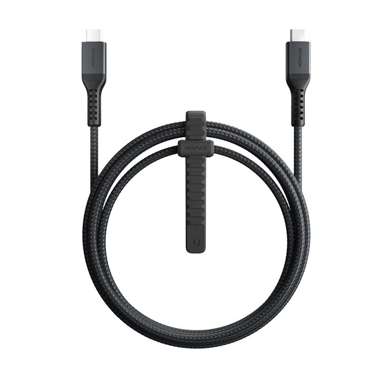 [NOMAD USA] USB-C charging transmission cable V2 -1.5m - ที่ชาร์จ - อลูมิเนียมอัลลอยด์ สีดำ