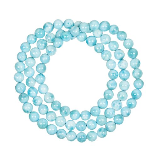 正佳珠寶 Gemsrich Jewelry 【正佳珠寶】海紋石 拉利瑪 頂級冰海藍 6.3-6.8mm 三圈