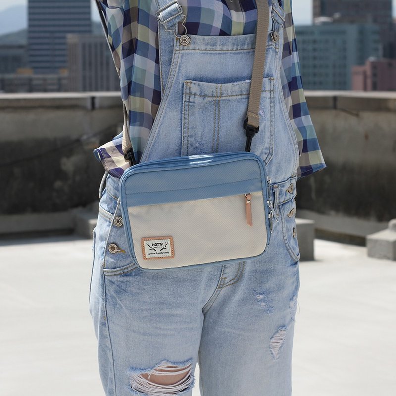 City Picnic Crossbody bag (4 colors) - กระเป๋าแมสเซนเจอร์ - วัสดุกันนำ้ สีเขียว