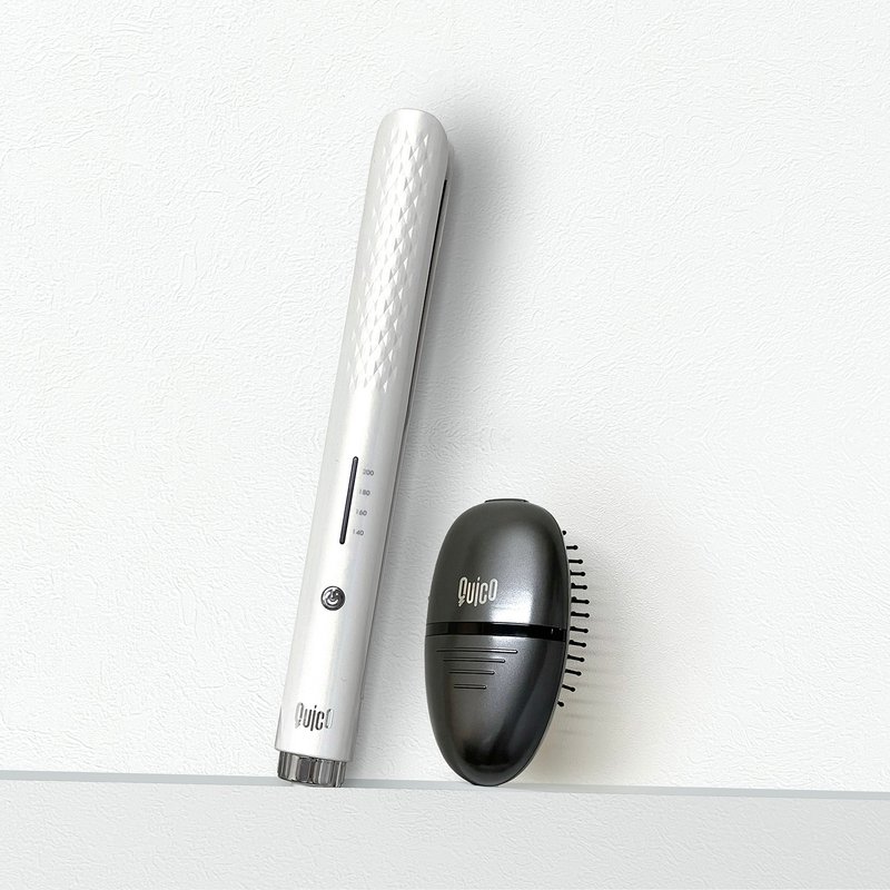Quico - 輕巧造型器 (珍珠白) + 負離子梳 (鋼琴黑) 優惠套裝 - 其他小家電 - 塑膠 