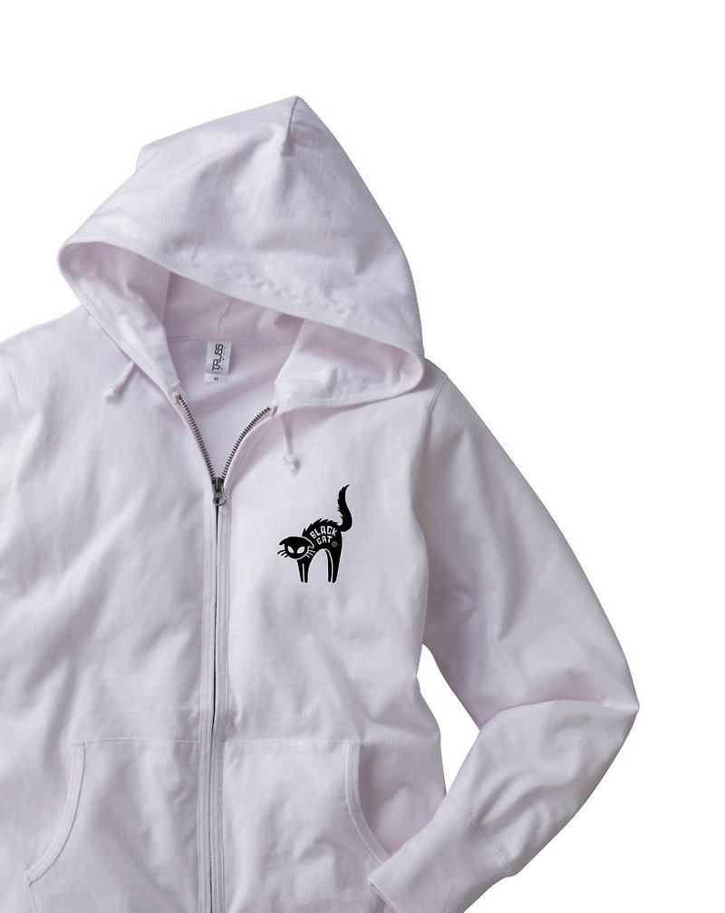★ T-shirt fabric ★ surprised cat Zip Parker [order product] - เสื้อฮู้ด - ผ้าฝ้าย/ผ้าลินิน สึชมพู