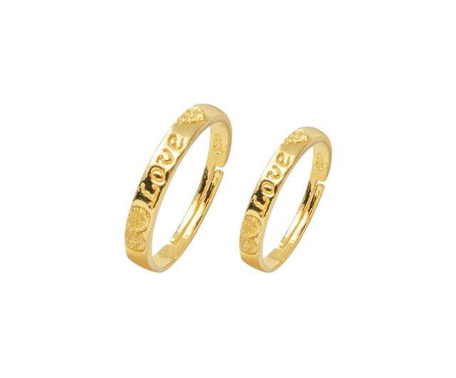 Pure gold deals couple rings