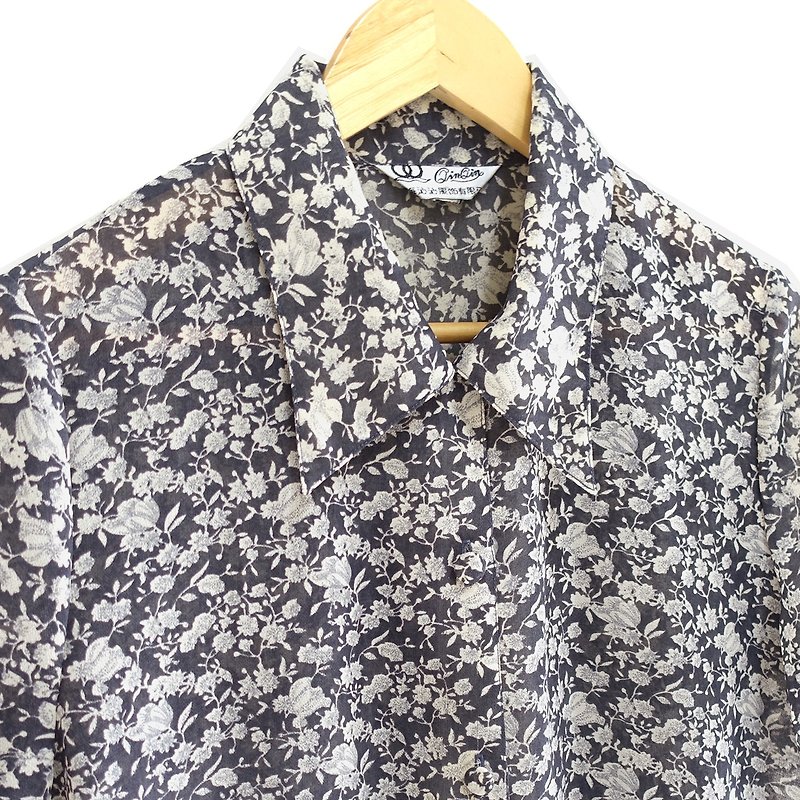 │Slowly│ Orchid - Vintage Shirt │vintage. Retro. Literature - Women's Shirts - Polyester Multicolor