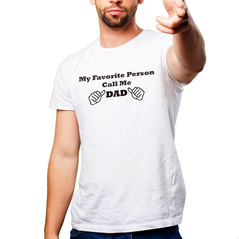 Call Me DAD T-Shirt / AC3-FADY5 - เสื้อยืดผู้ชาย - วัสดุอื่นๆ 