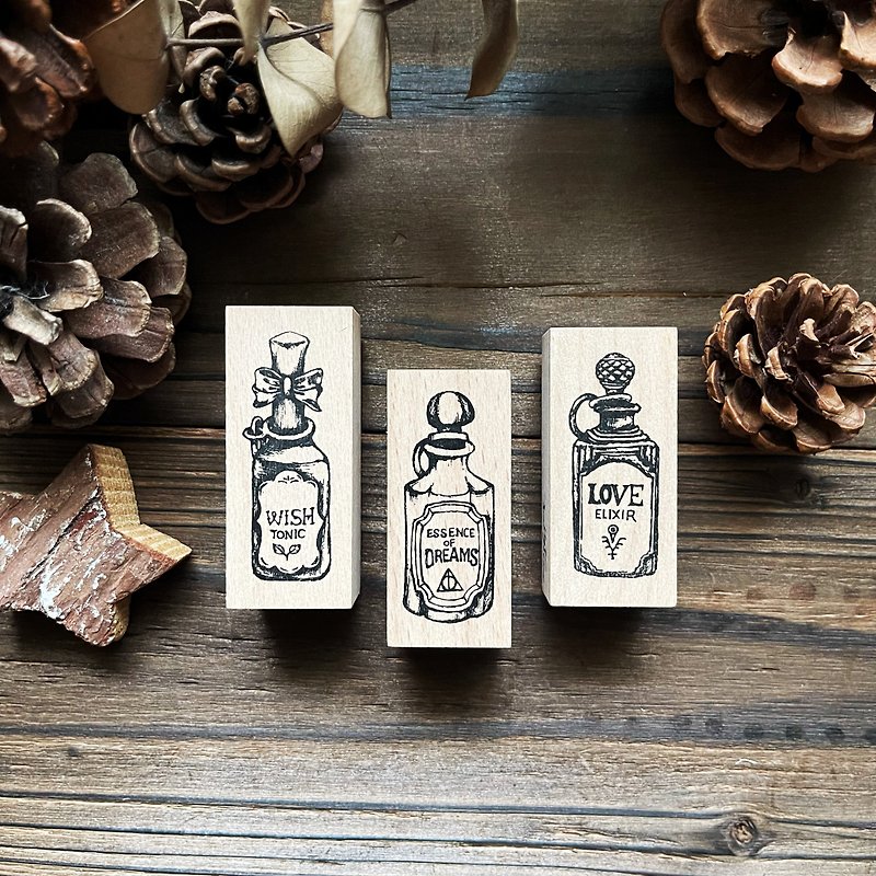no.32~34 Dream come true perfume stamp - Stamps & Stamp Pads - Wood 