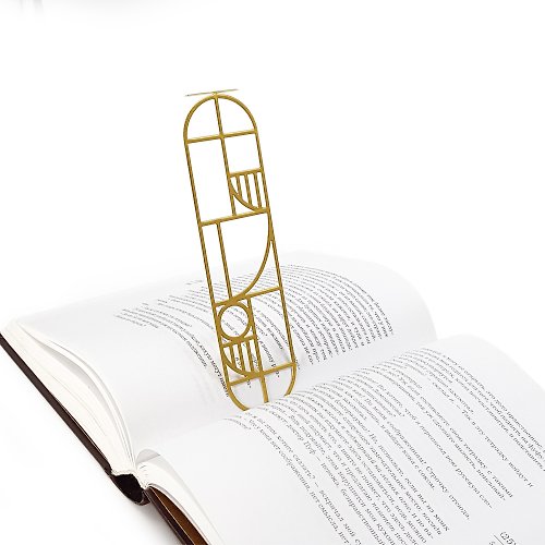 Design Atelier Article Unique bookmark // Bauhaus geometry inspired // Free shipping worldwide //