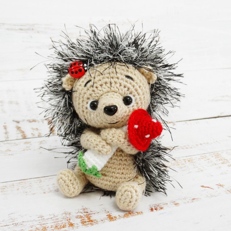 Crochet pattern Hedgehog, PDF Digital Download, DIY keychain amigurumi tutorial - 手工藝教學/工具書 - 其他材質 