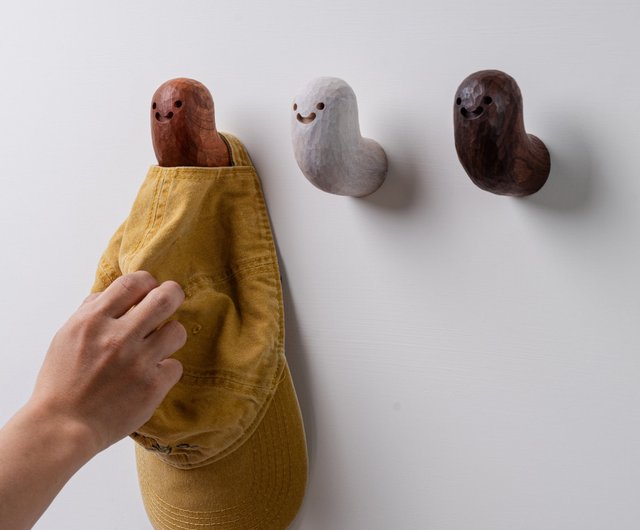 ウッディフック 木製フック 樟脳白 - ショップ 木夫 ハンガー・フック