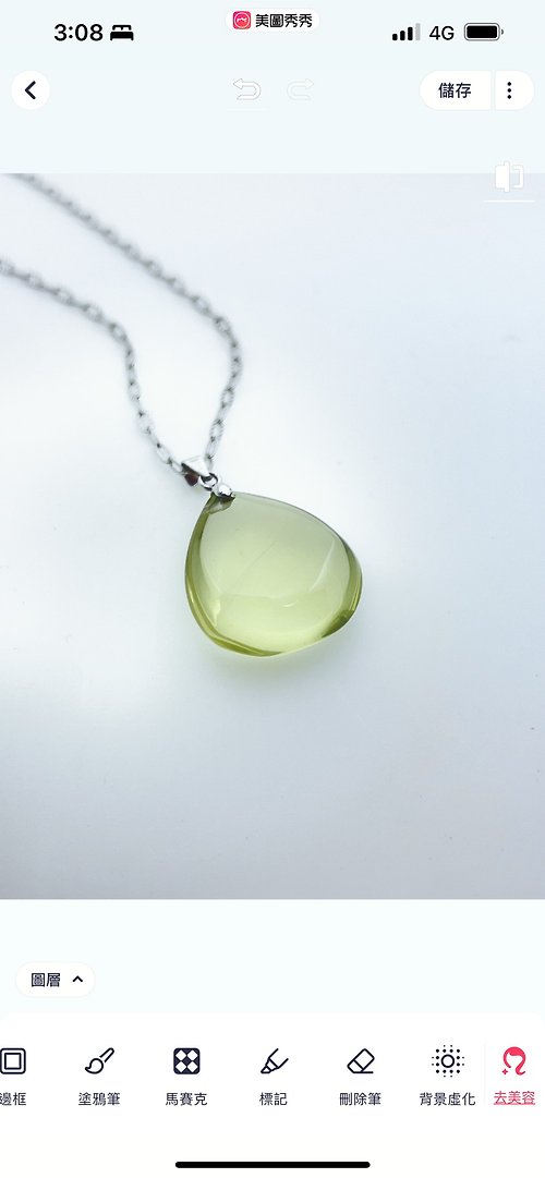 AnmiK handmade jewelry 檸檬黃水晶墜飾-