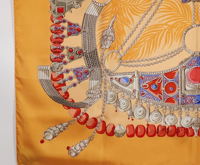 日本直送】エルメスHERMES カレ90 スカーフTERRES PRECIEUSES(貴重な