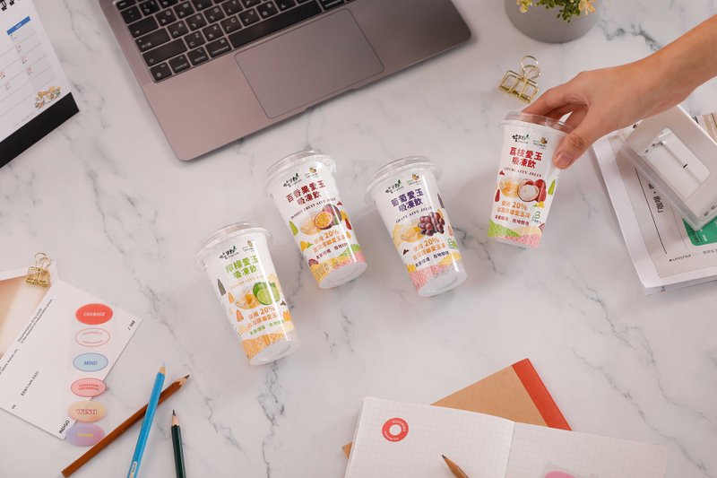 【Eating Fruit Seeds】Comprehensive Aiyu Drink 220g x 6 Cups (Multiple Flavors to Choose) - ครีมและพุดดิ้ง - วัสดุอื่นๆ หลากหลายสี