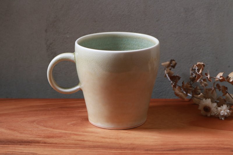 Teal gray mug - แก้วมัค/แก้วกาแฟ - เครื่องลายคราม 