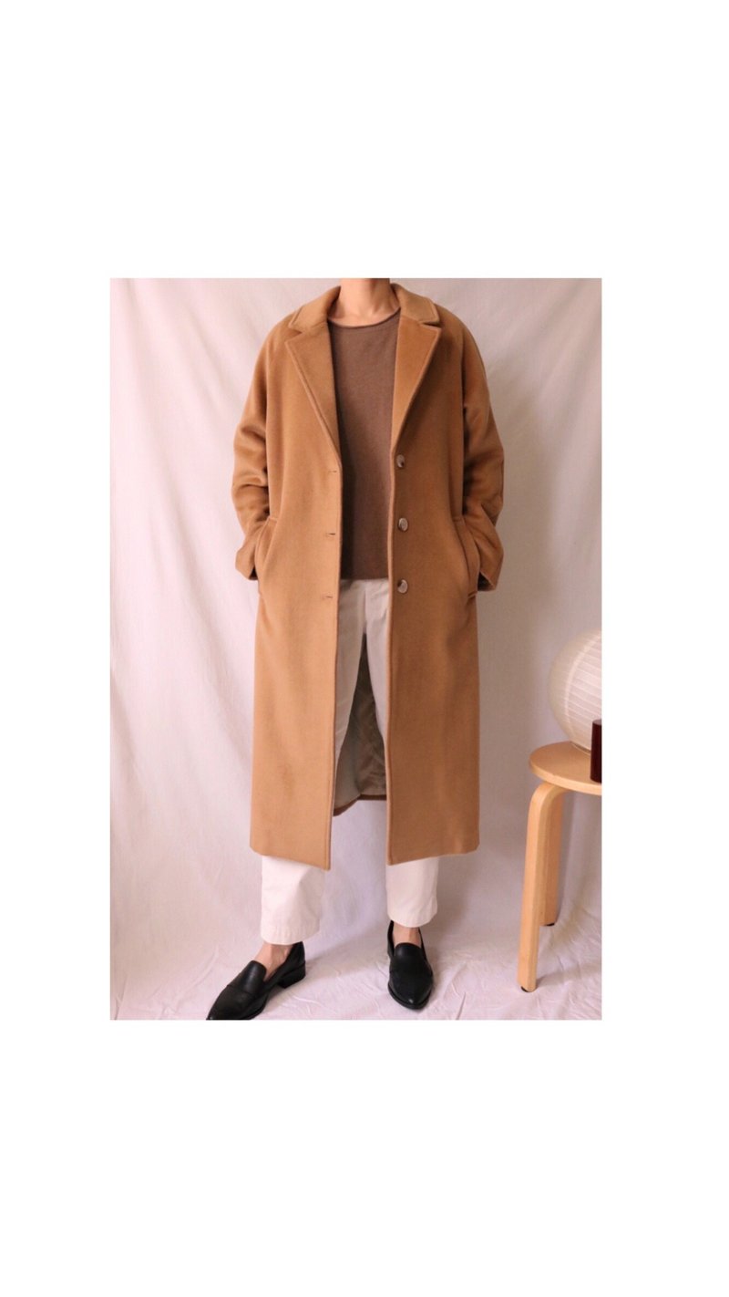 Ann Coat Wool Breasted Long Coat Customized Multi-Color - เสื้อแจ็คเก็ต - ขนแกะ 