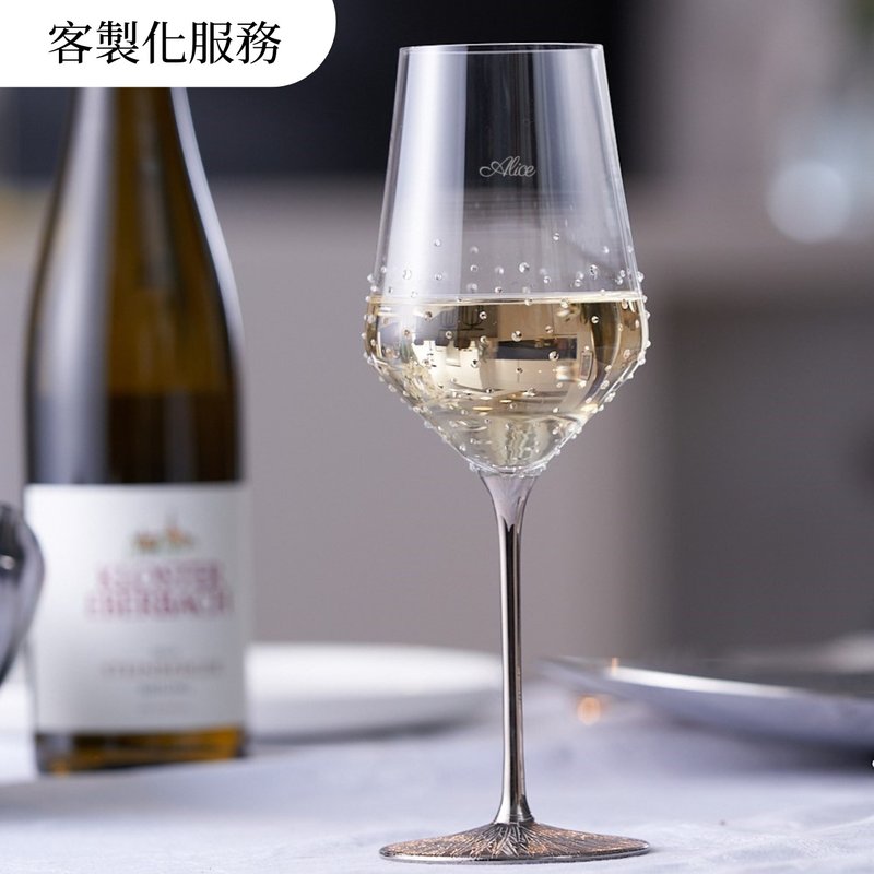 【客製化服務】 GRANDI水鑽水晶酒杯 雷射雕刻 一入 企業贈品 - 酒杯/酒器 - 玻璃 