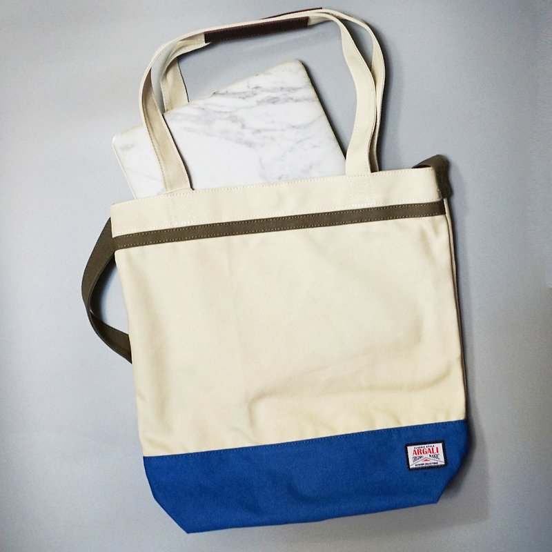Plover Tote Bag (2Way) - กระเป๋าถือ - วัสดุอื่นๆ ขาว